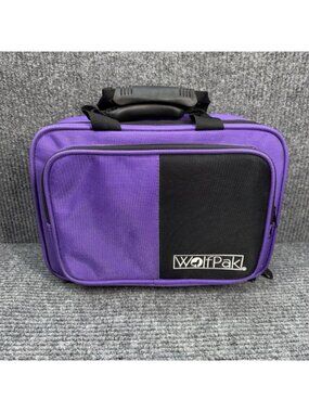 WolfPak Clarinet Case Purple Polyfoam Hard Case Instrument Bag Double Handle